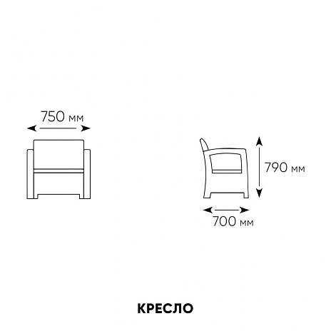 Комплект мебели Family TWEET на 6 персон с обеденным столом