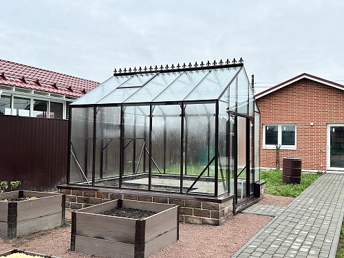 Английская стеклянная Теплица Эконика 3.0 Производство Енгарден.
