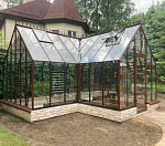 Теплица Botanik T Style 45 Standard с тамбуром Standard с комплектом купейной дверью Ботаник