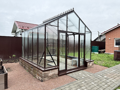 Английская стеклянная Теплица Эконика 3.0 Производство Енгарден.