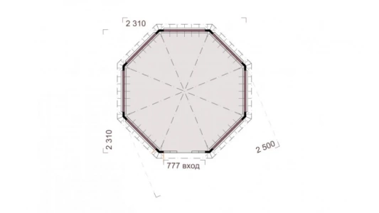 Беседки Виктория d 2,5