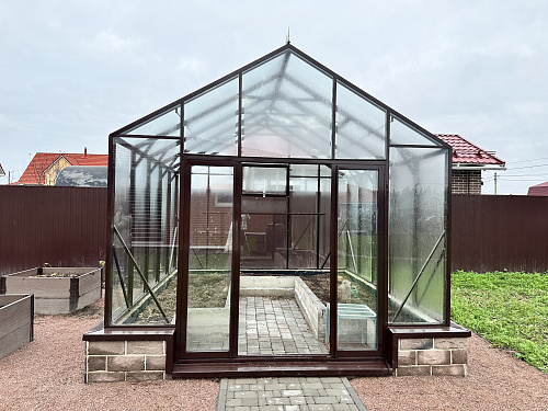 Английская стеклянная Теплица Эконика 3.0 Производство Енгарден.