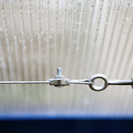 Линия для подвязки растений в оцинкованную теплицу GLASS HOUSE (4 ряда)