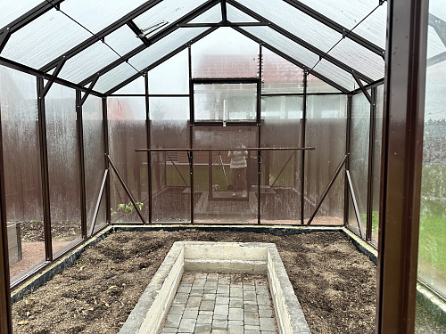 Английская стеклянная Теплица Эконика 3.0 Производство Енгарден.