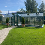 Теплица Botanik Т Maximum с минитамбуром и комплектом поворотных дверей Ботаник