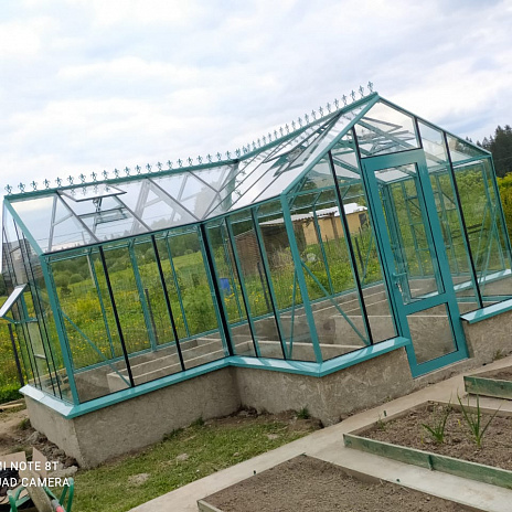 Теплица Botanik Т Standard с тамбуром и комплектом купейных дверей Ботаник