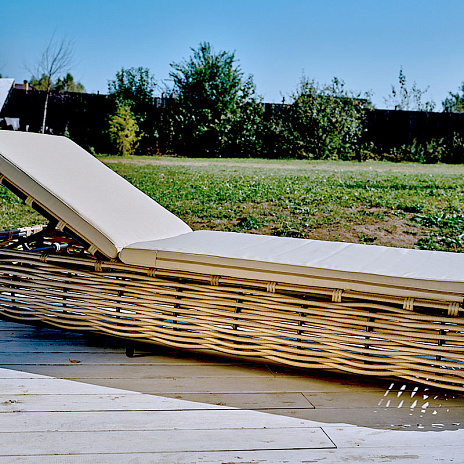 MOKKA MAJORCA Шезлонг, цвет капучино,соломенный