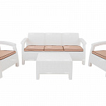 Комплект уличной мебели TWEET Terrace Set Max, белый, коричневый