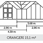 Теплица с тамбуром: Juliana Orangeri Anthracite ( Джулиана)