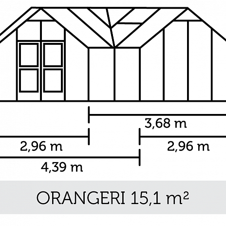 Теплица с тамбуром: Juliana Orangeri Anthracite ( Джулиана)