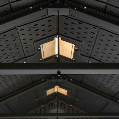 Сарай пластиковый WoodLook 8*7.5