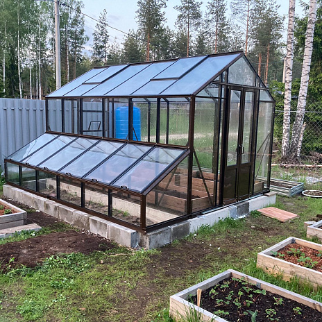 Теплица Botanik Mini с комплектом купейной двери Ботаник