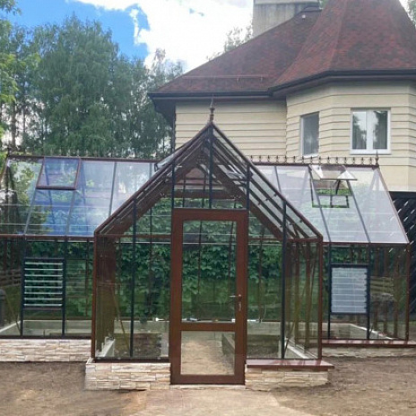 Теплица Botanik T Style 45 Standard с тамбуром Standard с комплектом купейной двери Ботаник