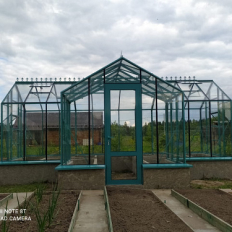 Теплица Botanik Т Standard с тамбуром и комплектом поворотных дверей Ботаник