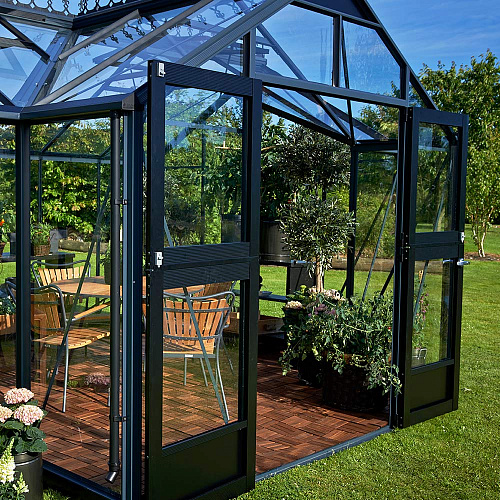 Теплица с тамбуром: Juliana Orangeri Anthracite ( Джулиана)