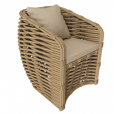 MOKKA MAJORCA кресло, цвет соломенный