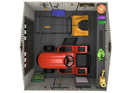 Сарай пластиковый WoodLook 8*7.5