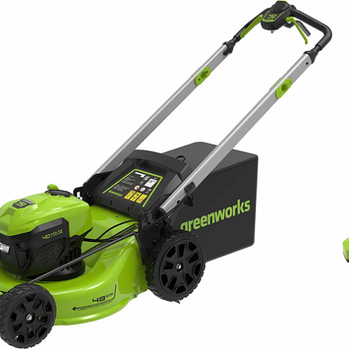 Газонокосилка аккумуляторная GREENWORKS GD40LM48SPK4