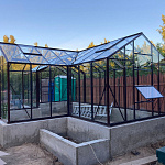 Теплица Botanik Т Standard с тамбуром и комплектом купейных дверей Ботаник