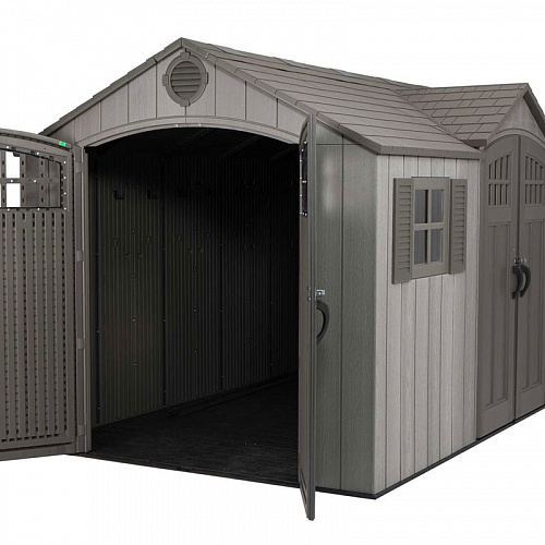 Сарай пластиковый WoodLook 15*8 DD