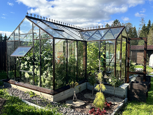 Теплица "botanik" с мини тамбуром 28м2