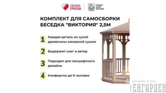 Беседки Виктория d 2,5 (стандарт)