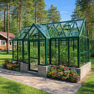 Теплица АЛЬФА с тамбуром 3.5