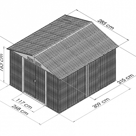 Хозблок Эван E Серый