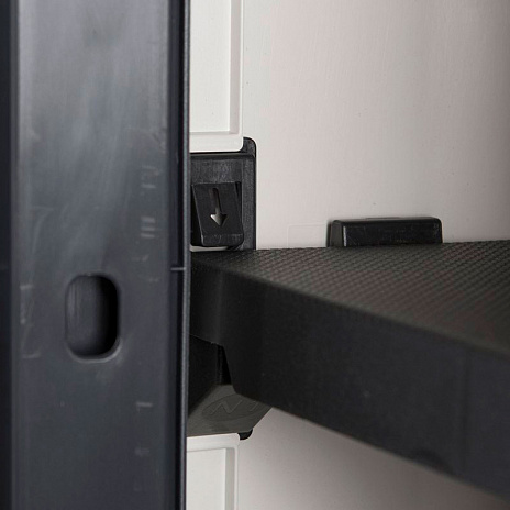 Уличная тумба TOOMAX 2х дверная глубокая WOODY'S XL (2 полки), антрацит