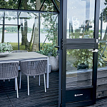 Теплица Juliana Premium 13.0 с высоким цоколем — антрацит ( Джулиана)