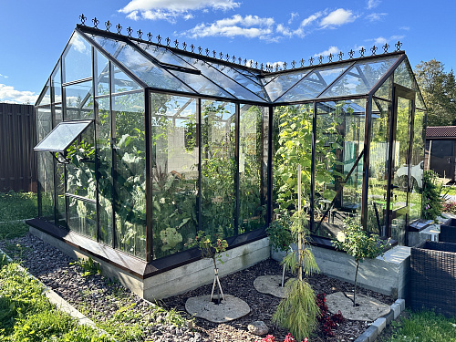 Теплица "botanik" с мини тамбуром 28м2