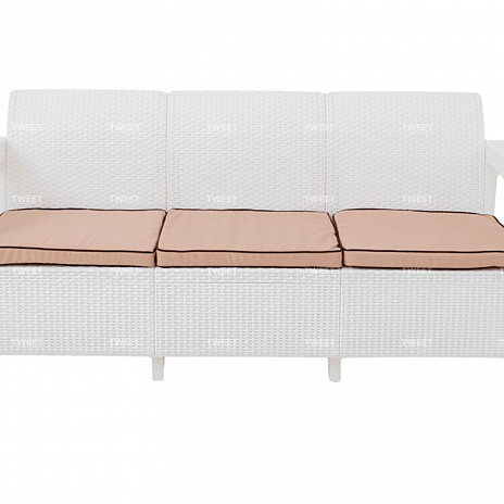 Мебель Tweet Диван 3-х местный, венге, белый