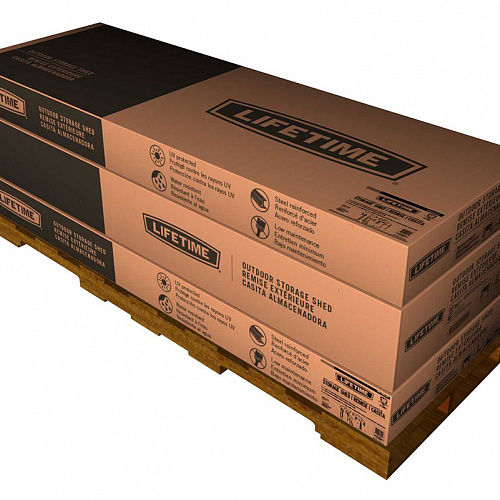 Сарай пластиковый WoodLook 15*8 DD