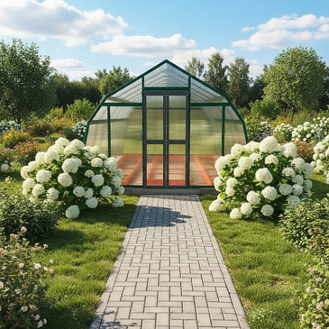 Теплица МОНОЛИТ сотовый поликарбонат 4 мм/6 мм