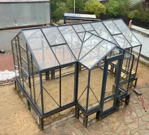 Теплица Botanik T Standard с минитамбуром и комплектом купейных дверей Ботаник