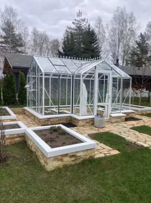 Теплица Botanik T Standard с минитамбуром и комплектом поворотных дверей Ботаник