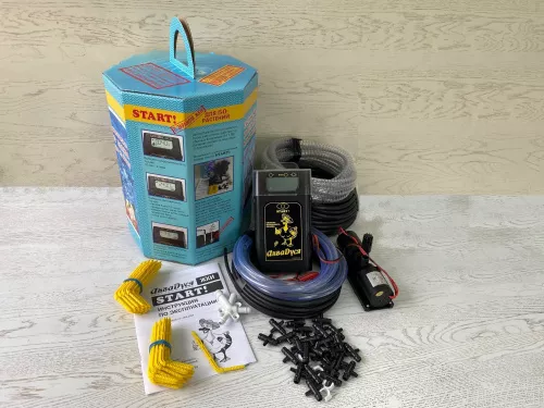 Автоматический капельный полив AквaДуся Start ЖКИ на 50 растений