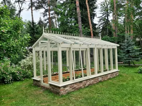 Теплица домиком из поликарбоната АЛЬФА 2.5