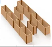 Комплект прямых грядок в теплицу Botanik Maximum Ботаник