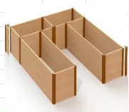 Комплект П-образных грядок в теплицу Botanik Standard Ботаник