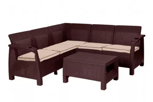 Мебель Tweet Диван угловой, венге, белый